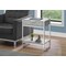 Monarch Specialties Accent Table - 24"H / Grey Cement / Chrome Metal I 3481 - alternate 5